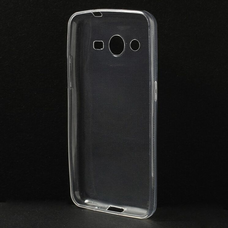 Силиконовая накладка Deexe UltraThin для Samsung Galaxy Core 2 (G355): фото 3 из 6