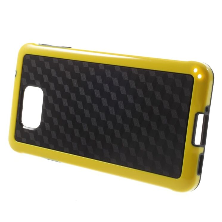 Силиконовая накладка Deexe Cube Pattern для Samsung Galaxy Alpha (G850) - Yellow: фото 2 з 6