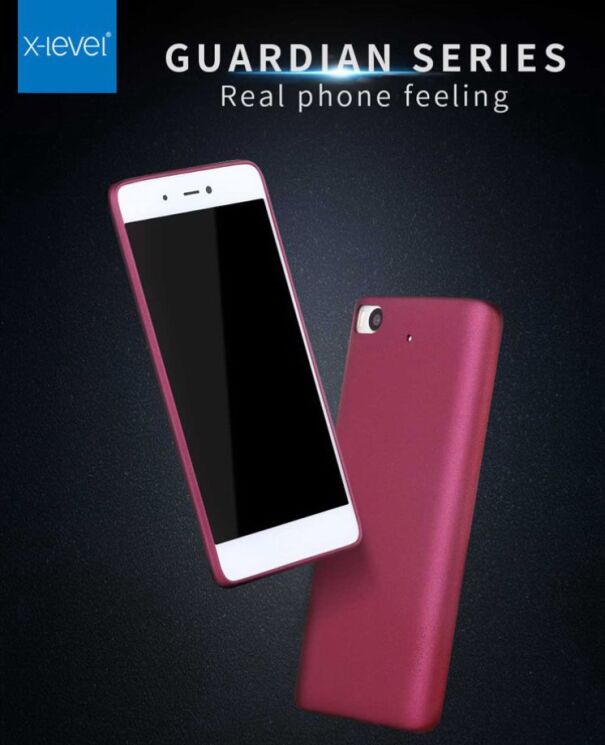 Силіконовий (TPU) чохол X-LEVEL Matte для Xiaomi Mi 5s - Wine Red: фото 6 з 15