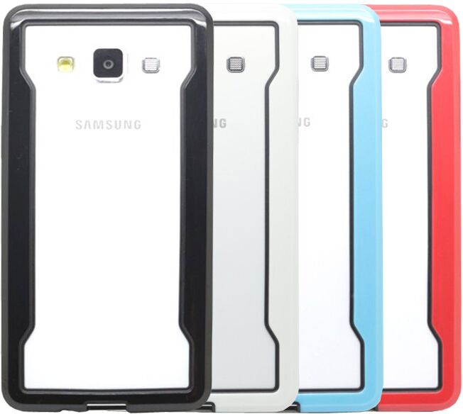 Защитный бампер Deexe Hybrid Bumper для Samsung Galaxy A5 (A500) - Black: фото 4 из 9