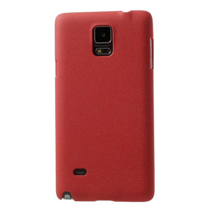 Пластиковая накладка Deexe Quicksand для Samsung Galaxy Note 4 (N910) - Red: фото 2 из 7