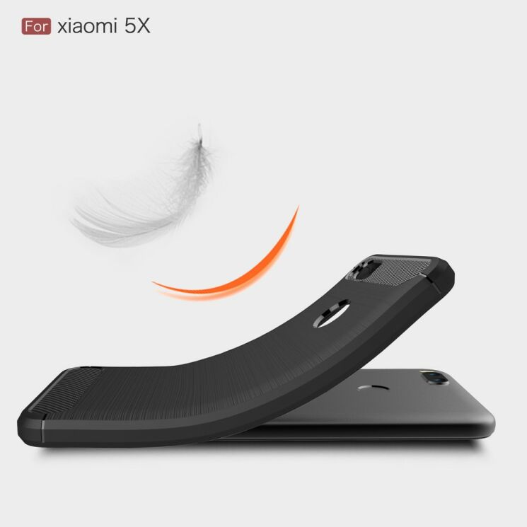 Захисний чохол UniCase Carbon для Xiaomi Mi5X / Mi A1 - Black: фото 9 з 11