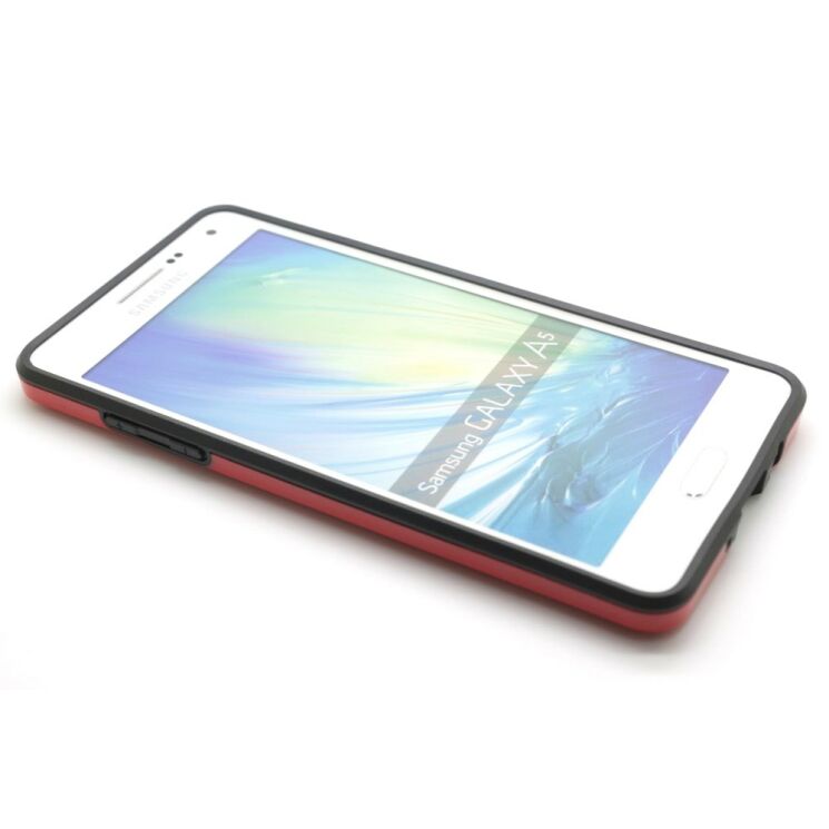 Защитный бампер Deexe Hybrid Bumper для Samsung Galaxy A5 (A500) - Red: фото 3 из 9