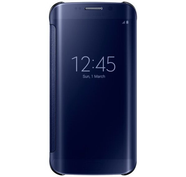 Чохол Clear View Cover для Samsung Galaxy S6 edge (G925) EF-ZG925BBEGRU - Black: фото 2 з 8