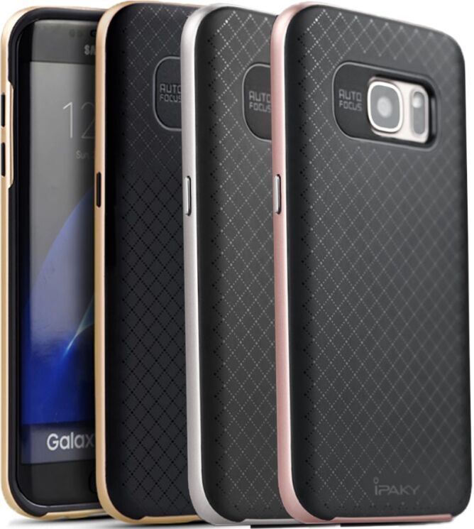Чехол IPAKY Hybrid Cover для Samsung Galaxy S7 edge (G935) - Grey: фото 2 из 11