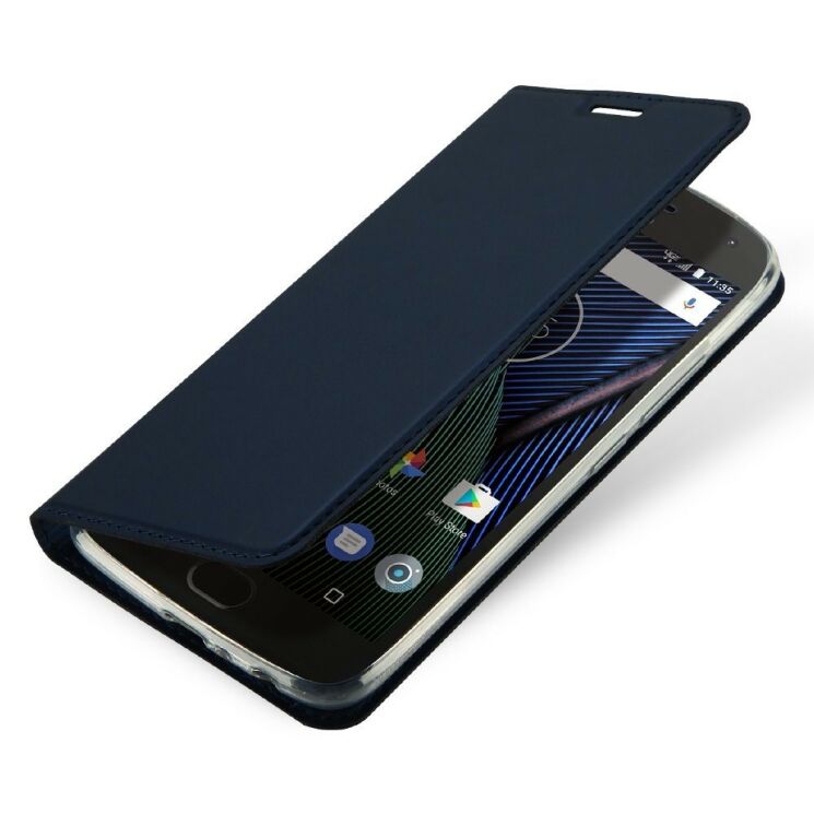 Чехол-книжка DUX DUCIS Skin Pro для Motorola Moto G5 Plus - Dark Blue: фото 3 из 6