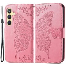 Чохол UniCase Butterfly Pattern для Samsung Galaxy S24 Plus - Pink: фото 1 з 5