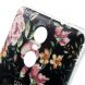 Силиконовый чехол Deexe Life Style  для Xiaomi Redmi Note 3 / Note 3 Pro -  Black Flowers (220581F). Фото 3 из 5