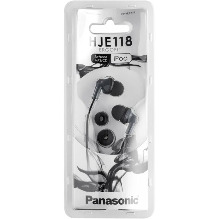 Навушники PANASONIC RP-HJE118GU-K - Black: фото 4 з 4