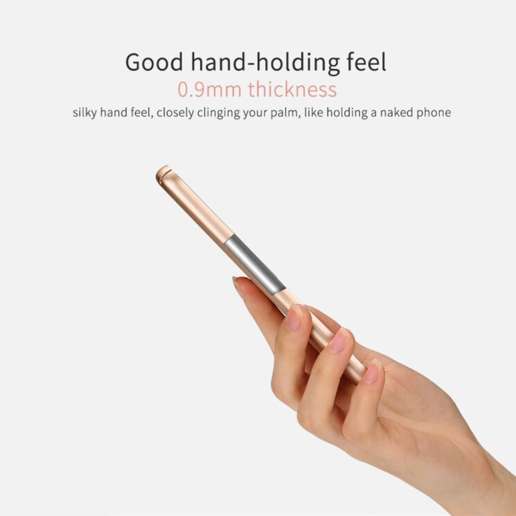 Пластиковый чехол LENUO Silky Touch для Xiaomi Redmi 4X - Gold: фото 8 из 11