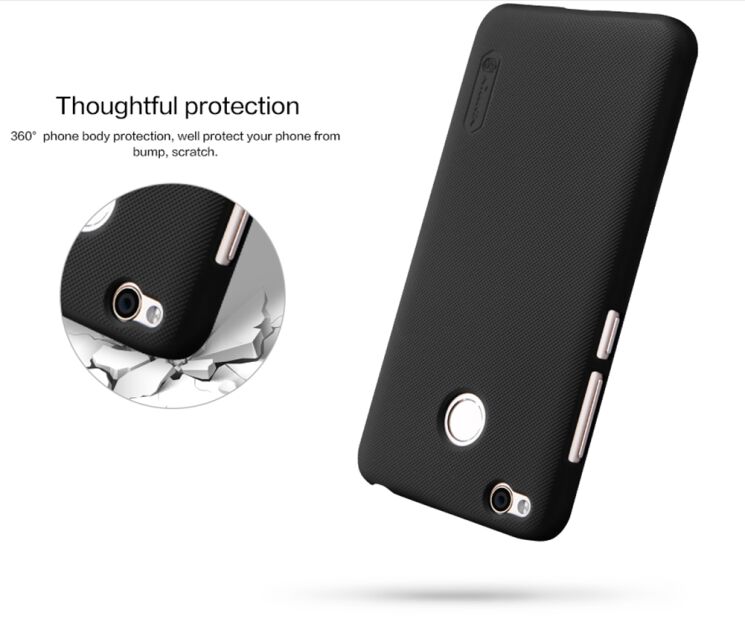 Пластиковый чехол NILLKIN Frosted Shield для Xiaomi Redmi 4X - Black: фото 14 из 14