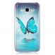 Силиконовый (TPU) чехол Deexe LumiCase для Samsung Galaxy J5 (J500) - Blue Butterfly (110583H). Фото 2 из 6