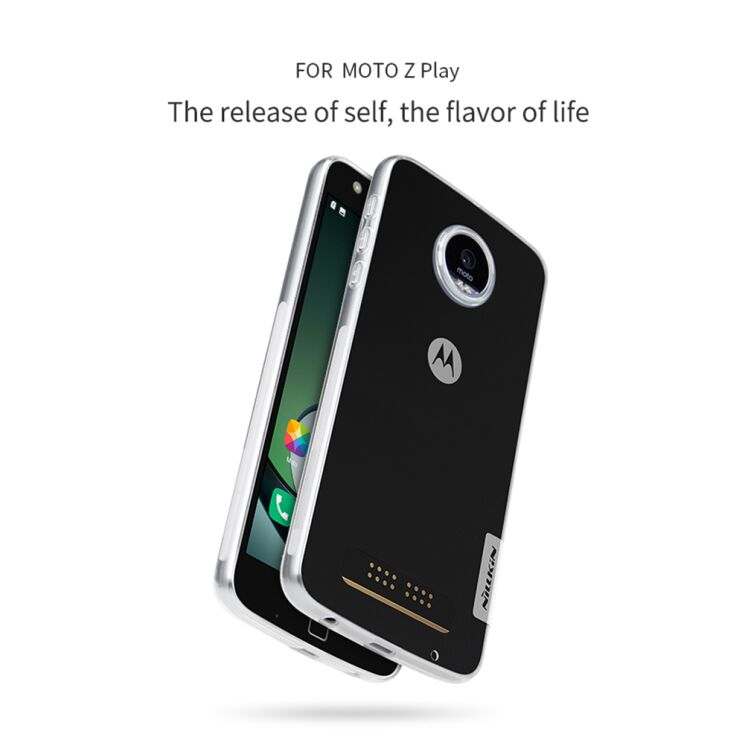 Силіконовий (TPU) чохол NILLKIN Nature для Motorola Moto Z Play - Gray: фото 7 з 14