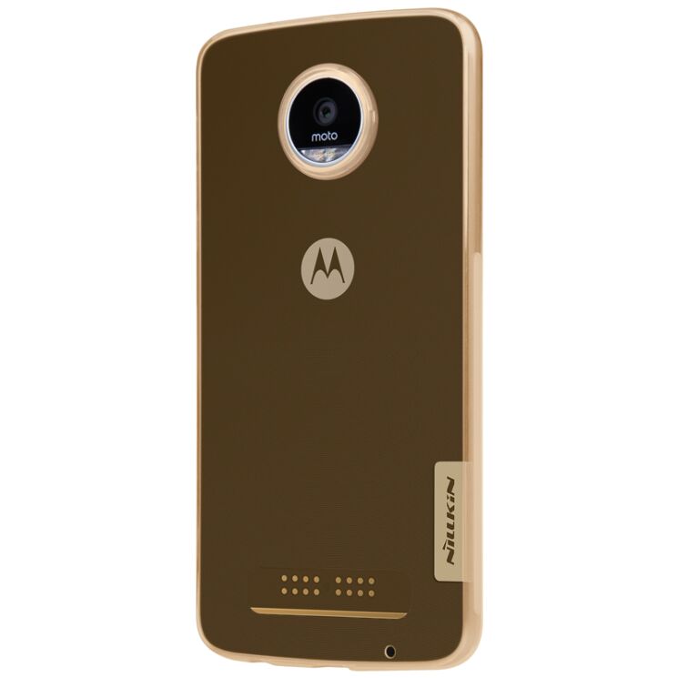 Силиконовый (TPU) чехол NILLKIN Nature для Motorola Moto Z Play - Gold: фото 3 из 14
