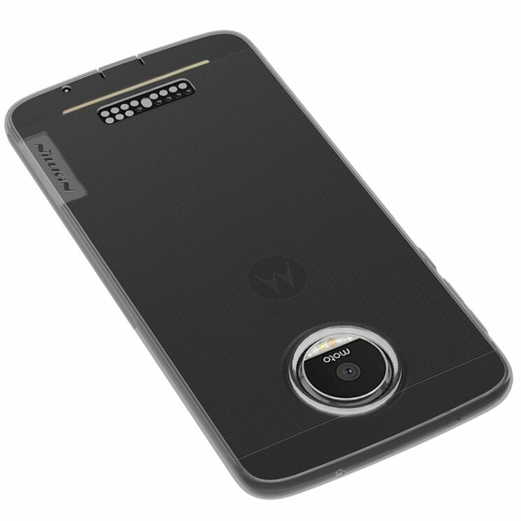 Силиконовый (TPU) чехол NILLKIN Nature для Motorola Moto Z - Gray: фото 4 из 14
