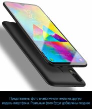 Силиконовый (TPU) чехол X-LEVEL Matte для Samsung Galaxy A8+ (A730) - Black: фото 1 из 2
