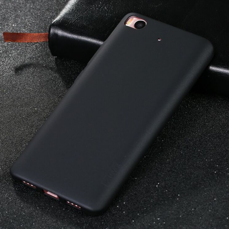 Силіконовий (TPU) чохол X-LEVEL Matte для Xiaomi Mi 5s - Black: фото 2 з 15