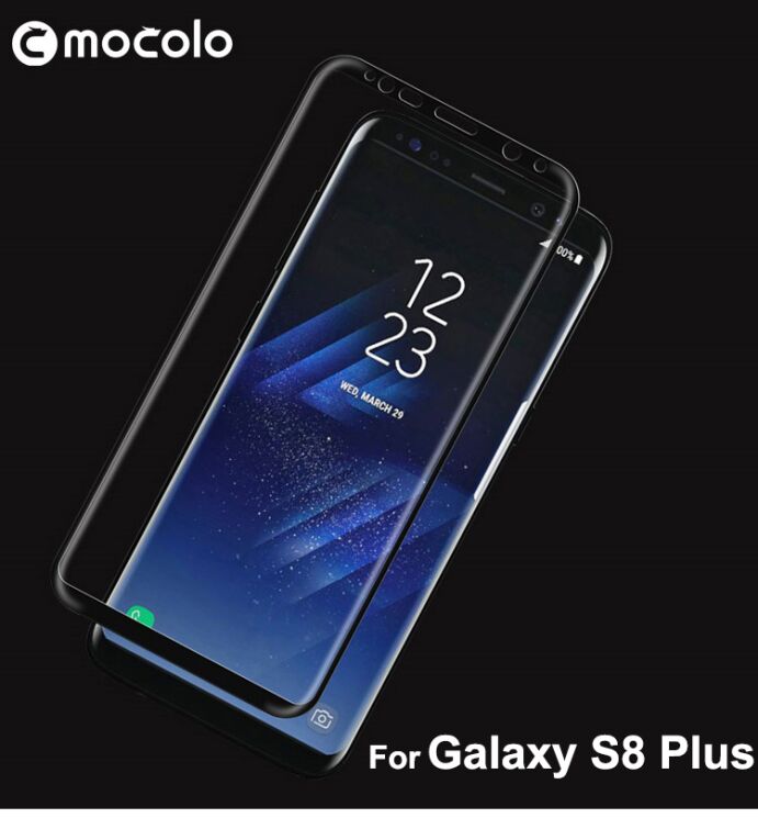 Захисне скло MOCOLO 3D Silk Print для Samsung Galaxy S8 Plus (G955) - Black: фото 2 з 8