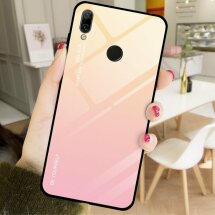 Защитный чехол Deexe Gradient Color для Huawei Y7 (2019) - Gold / Pink: фото 1 из 10