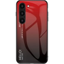 Защитный чехол Deexe Gradient Color для Samsung Galaxy S23 - Red / Black: фото 1 из 5
