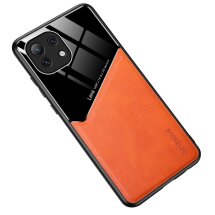 Захисний чохол Deexe Magnetic Leather Cover для Xiaomi Mi 11 Lite / 11 Lite NE - Orange: фото 1 з 8