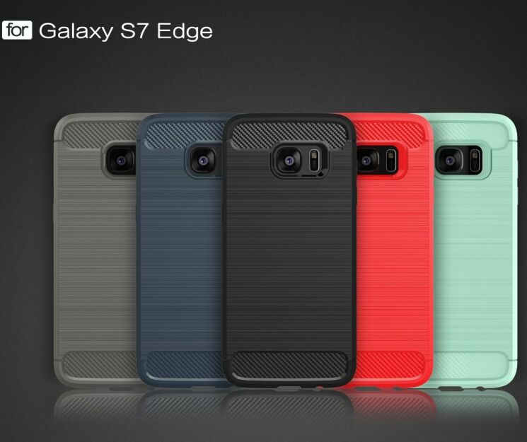 Захисний чохол UniCase Carbon для Samsung Galaxy S7 edge (G935) - Gray: фото 2 з 9