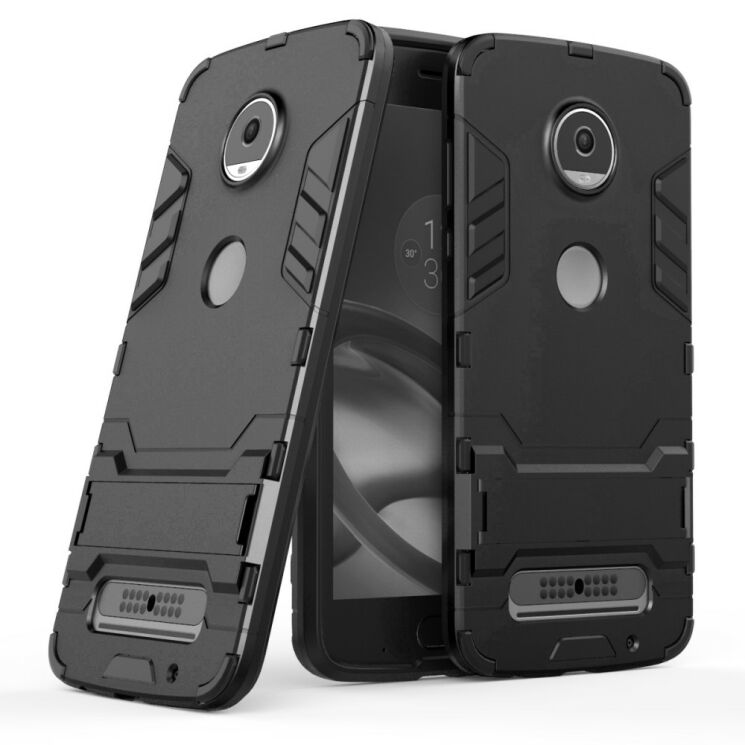 Захисний чохол UniCase Hybrid для Motorola Moto Z2 Play - Black: фото 1 з 9