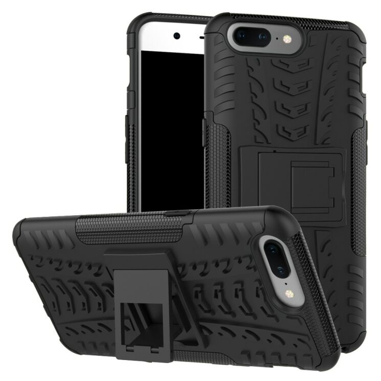 Защитный чехол UniCase Hybrid X для OnePlus 5 - Black: фото 1 из 12