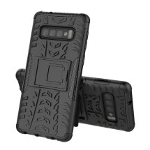 Защитный чехол UniCase Hybrid X для Samsung Galaxy S10 Plus - All Black: фото 1 из 7