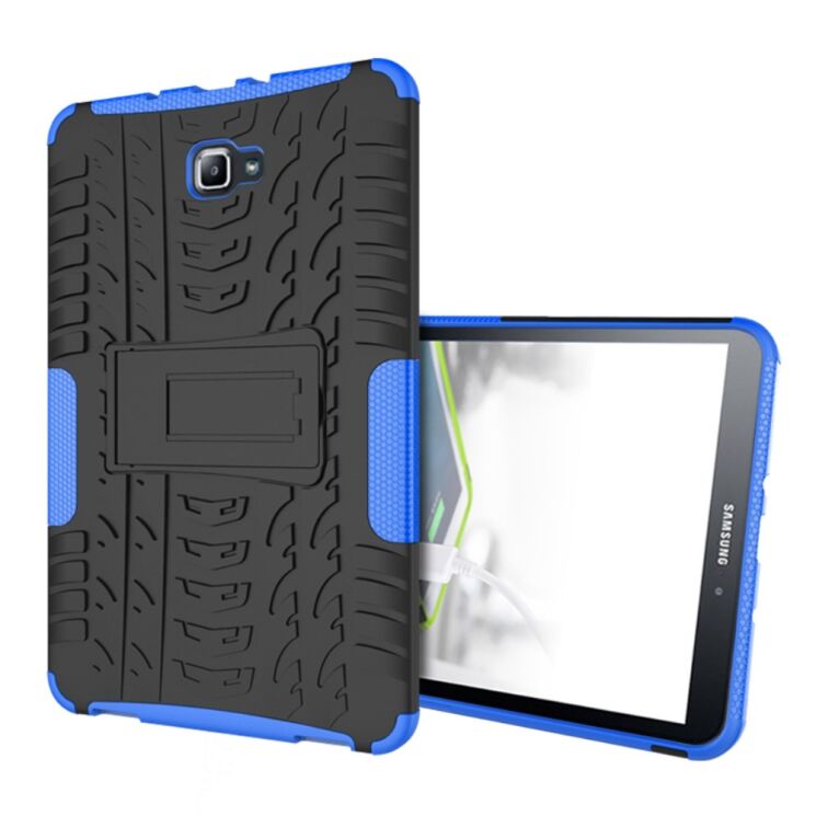 Защитный чехол UniCase Hybrid X для Samsung Galaxy Tab A 10.1 (T580/585) - Blue: фото 2 из 7