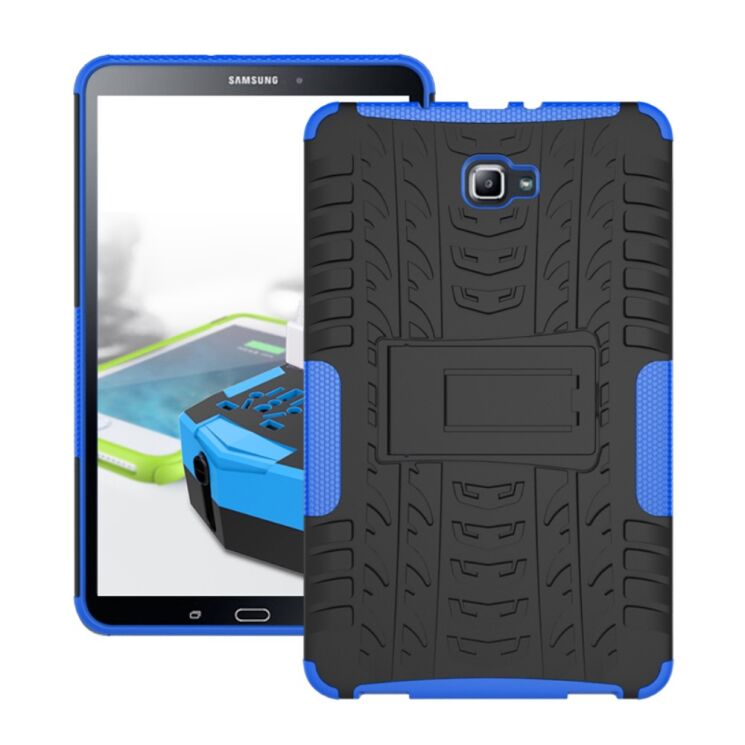 Защитный чехол UniCase Hybrid X для Samsung Galaxy Tab A 10.1 (T580/585) - Blue: фото 3 из 7