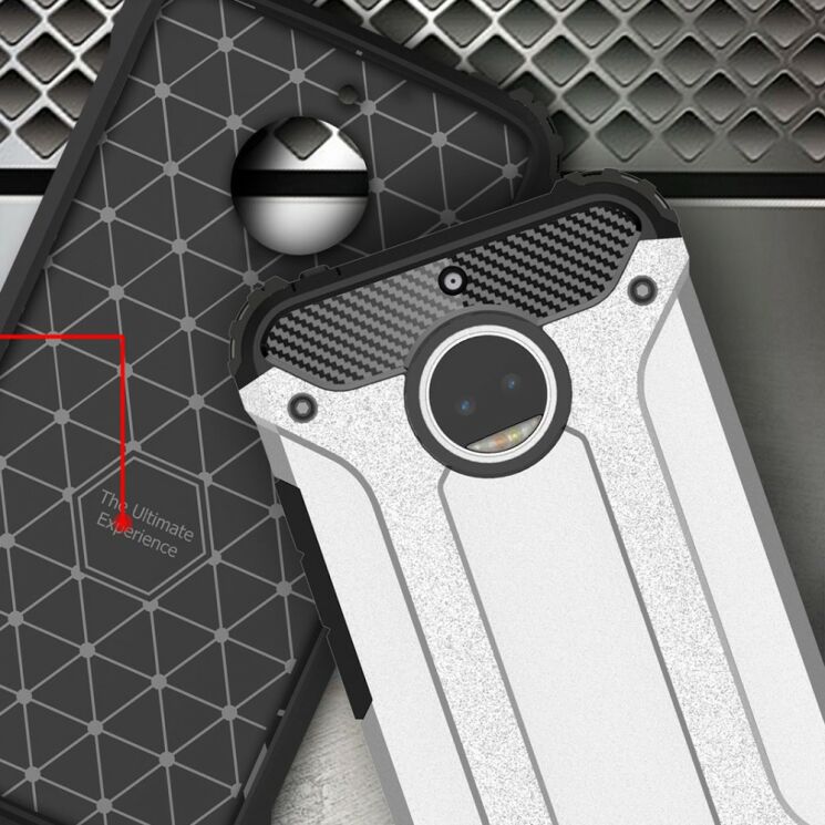 Защитный чехол UniCase Rugged Guard для Motorola Moto G5s Plus - Silver: фото 4 из 6