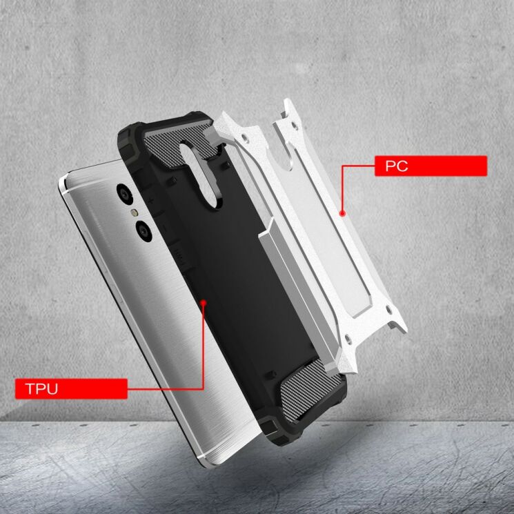 Захисний чохол UniCase Rugged Guard для Xiaomi Redmi Pro - Silver: фото 4 з 7