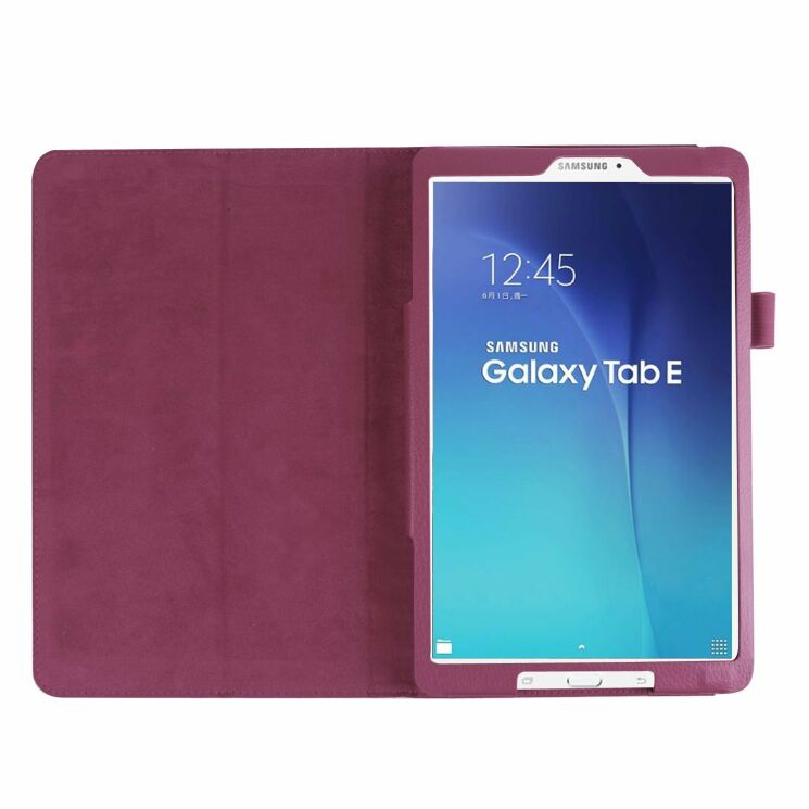 Чохол Deexe Book Type для Samsung Galaxy Tab E 9.6 (T560/561) - Purple: фото 4 з 6