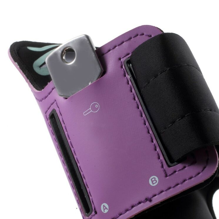 Чехол на руку UniCase Run&Fitness Armband M для смартфонов шириной до 75 см - Purple: фото 4 из 8