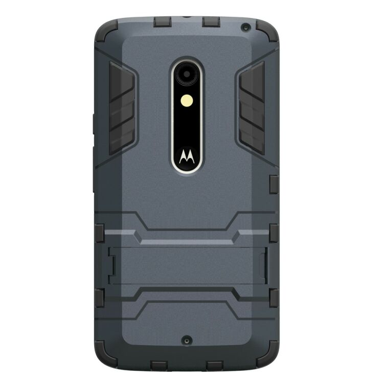 Защитный чехол UniCase Hybrid для Motorola Moto X Play - Dark Blue: фото 3 из 7