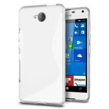 Силиконовый (TPU) чехол Deexe S Line для Microsoft Lumia 650 - White: фото 1 из 1