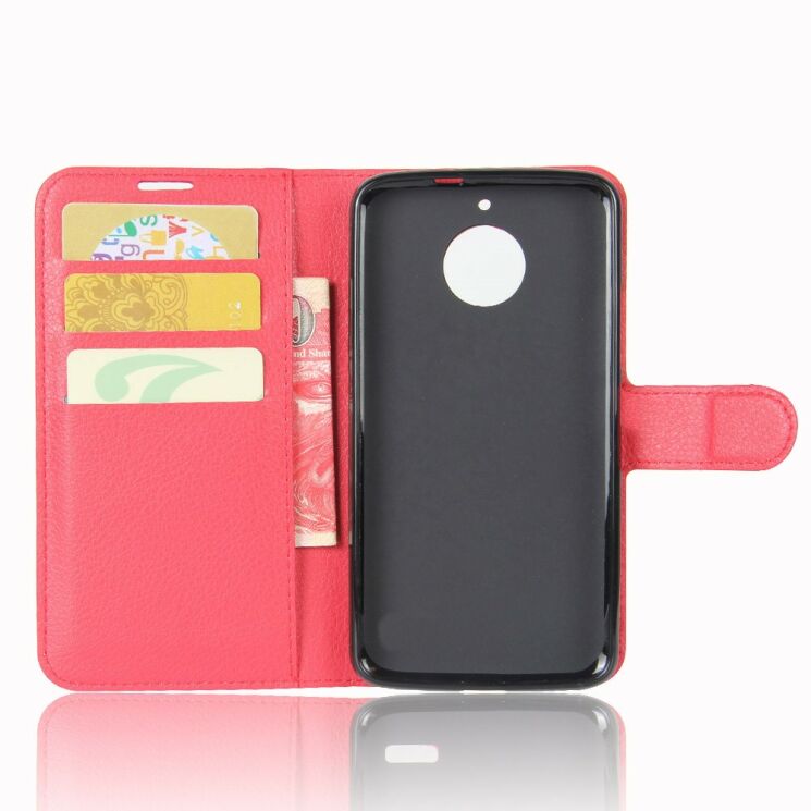 Чохол-книжка Deexe Wallet Style для Motorola Moto E Plus / E4 Plus - Red: фото 3 з 6