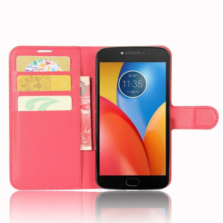 Чохол-книжка Deexe Wallet Style для Motorola Moto E Plus / E4 Plus - Red: фото 4 з 6