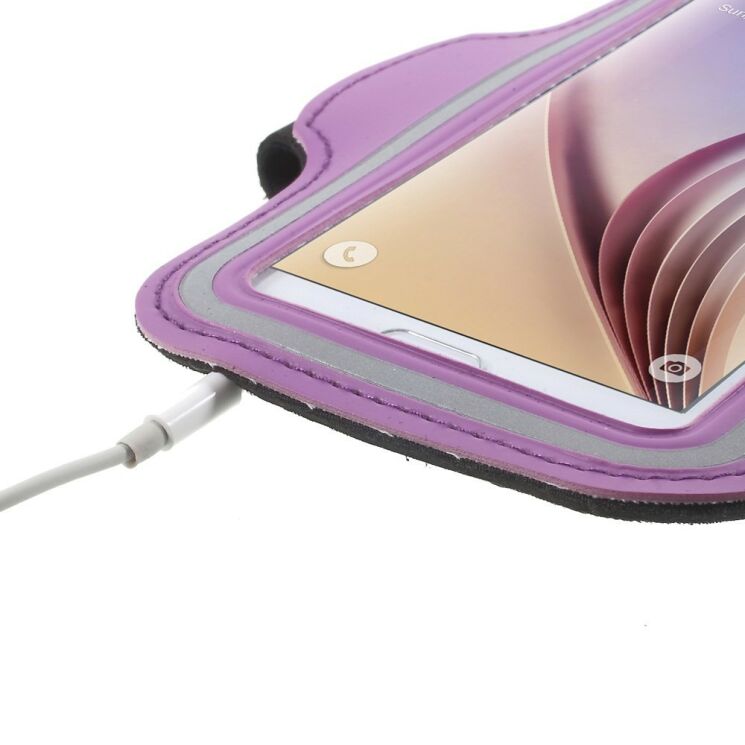 Чехол на руку UniCase Run&Fitness Armband M для смартфонов шириной до 75 см - Purple: фото 5 из 8
