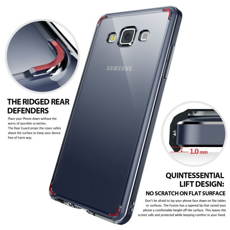Накладка Ringke Fusion для Samsung Galaxy A7 (A700) - Black: фото 5 з 9