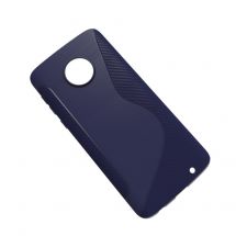 Силіконовий (TPU) чохол Deexe S Line для Motorola Moto G6 Plus - Dark Blue: фото 1 з 2