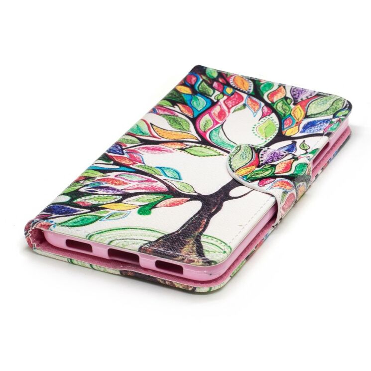 Чохол-книжка Deexe Color Wallet для Huawei Y7 - Colorful Tree B: фото 6 з 8