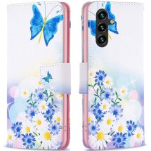 Чехол-книжка Deexe Color Wallet для Samsung Galaxy A05s (A057) - Butterfly and Flowers: фото 1 из 8