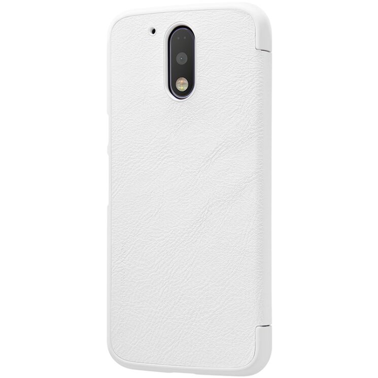 Чохол NILLKIN Qin Series для Motorola Moto G4/G4 Plus - White: фото 4 з 17