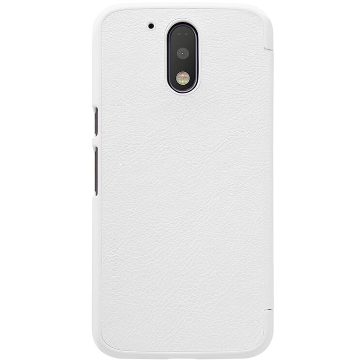 Чехол NILLKIN Qin Series для Motorola Moto G4/G4 Plus - White: фото 3 из 17
