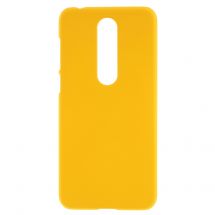 Пластиковый чехол Deexe Hard Shell для Nokia 6.1 Plus / Nokia X6 - Yellow: фото 1 из 3