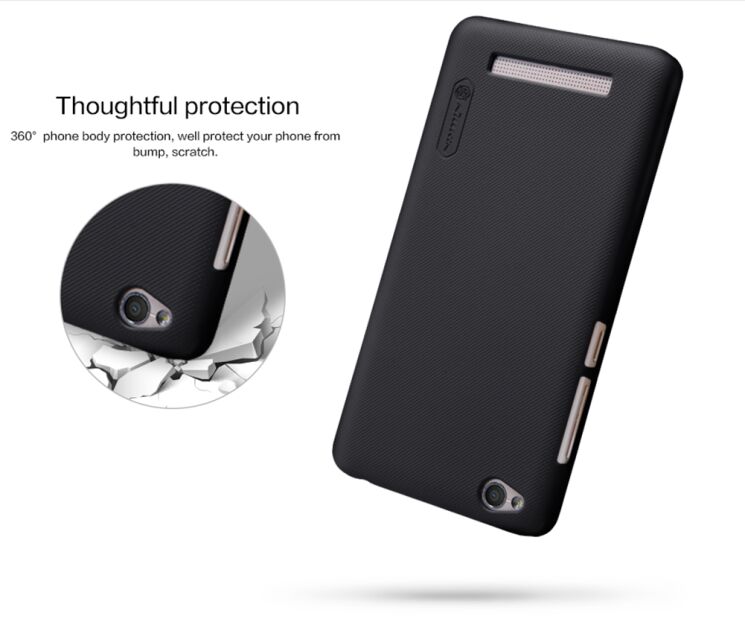 Пластиковый чехол NILLKIN Frosted Shield для Xiaomi Redmi 4A - Black: фото 14 из 14