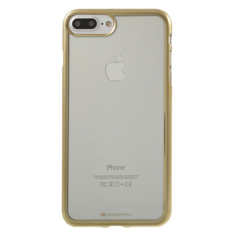 Силиконовый чехол MERCURY Ring 2 для iPhone 7 Plus / iPhone 8 Plus - Gold: фото 2 из 8