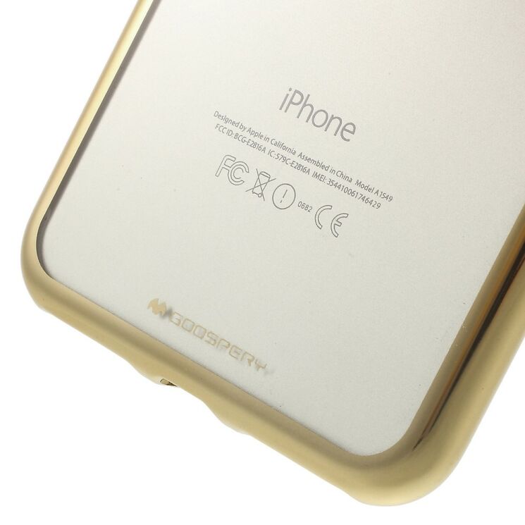 Силиконовый чехол MERCURY Ring 2 для iPhone 7 Plus / iPhone 8 Plus - Gold: фото 7 из 8